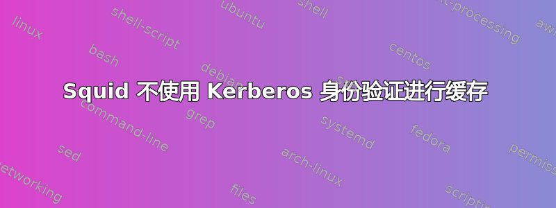 Squid 不使用 Kerberos 身份验证进行缓存