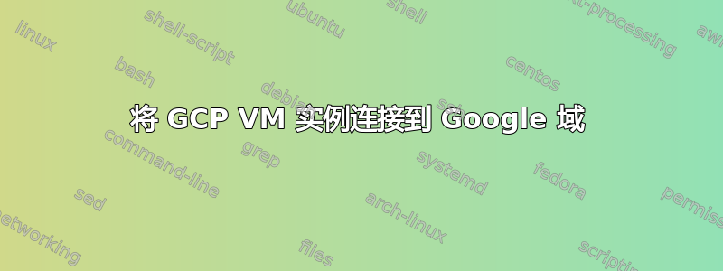 将 GCP VM 实例连接到 Google 域