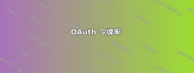 OAuth 令牌率