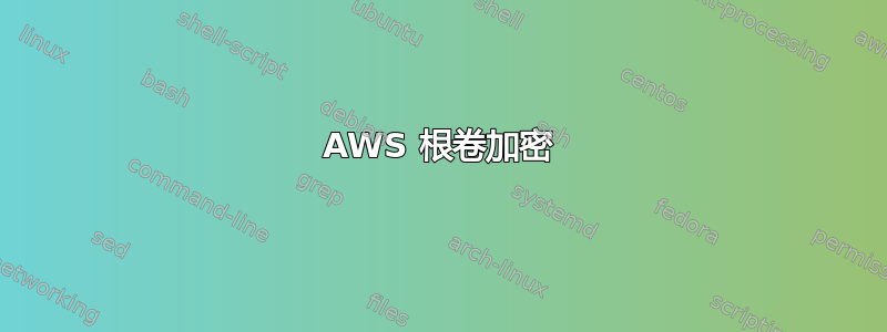 AWS 根卷加密