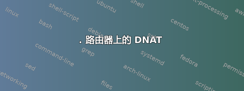 1. 路由器上的 DNAT