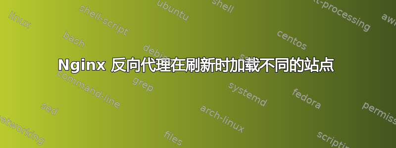 Nginx 反向代理在刷新时加载不同的站点