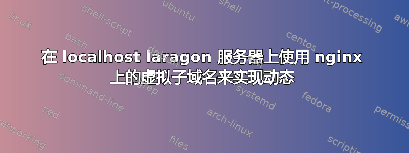 在 localhost laragon 服务器上使用 nginx 上的虚拟子域名来实现动态