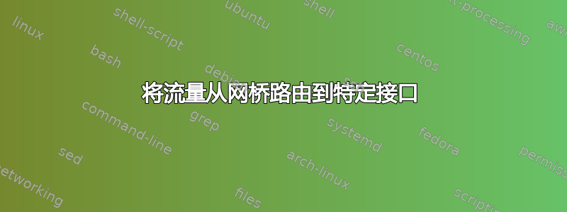 将流量从网桥路由到特定接口