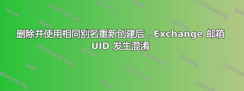 删除并使用相同别名重新创建后，Exchange 邮箱 UID 发生混淆