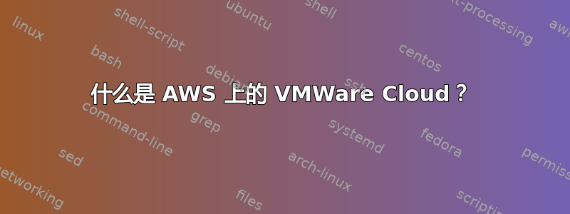 什么是 AWS 上的 VMWare Cloud？