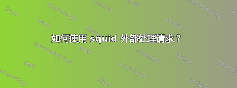 如何使用 squid 外部处理请求？