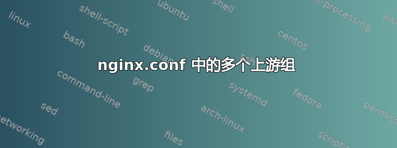 nginx.conf 中的多个上游组