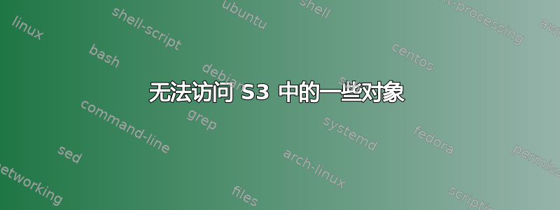 无法访问 S3 中的一些对象