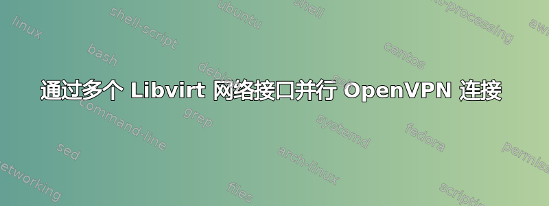 通过多个 Libvirt 网络接口并行 OpenVPN 连接