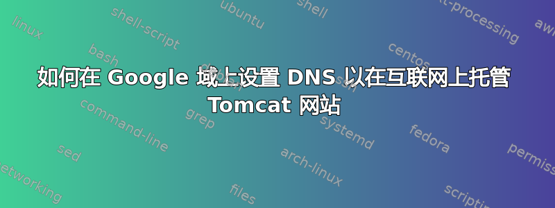 如何在 Google 域上设置 DNS 以在互联网上托管 Tomcat 网站