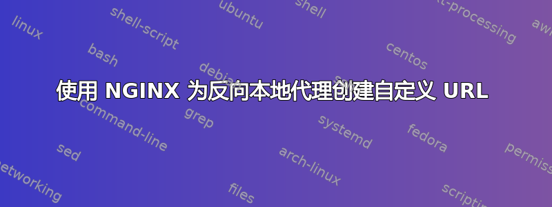 使用 NGINX 为反向本地代理创建自定义 URL