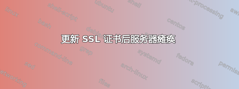 更新 SSL 证书后服务器瘫痪