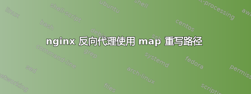 nginx 反向代理使用 map 重写路径