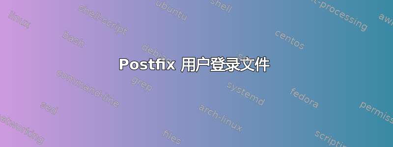 Postfix 用户登录文件