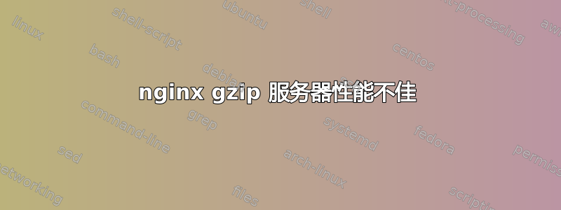 nginx gzip 服务器性能不佳