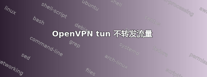 OpenVPN tun 不转发流量