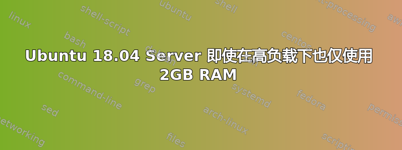 Ubuntu 18.04 Server 即使在高负载下也仅使用 2GB RAM