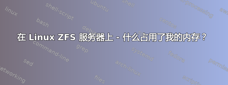 在 Linux ZFS 服务器上 - 什么占用了我的内存？