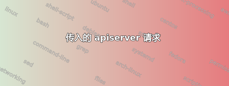 传入的 apiserver 请求