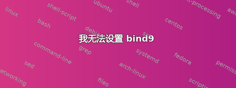 我无法设置 bind9