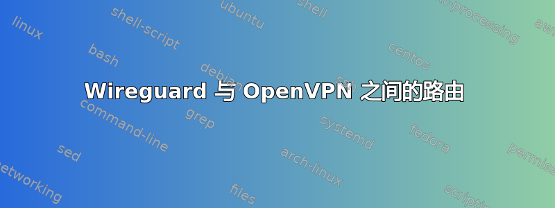 Wireguard 与 OpenVPN 之间的路由