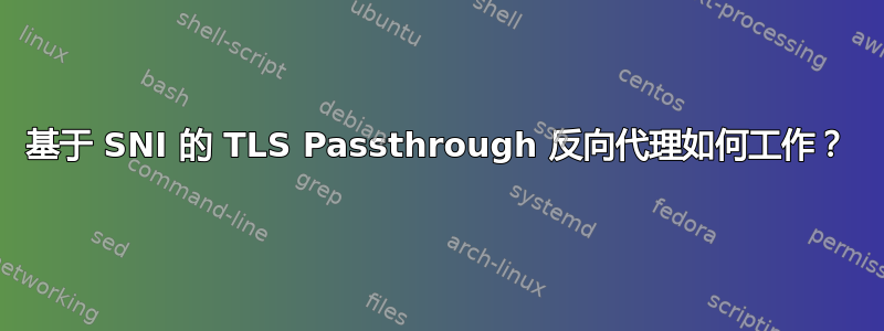 基于 SNI 的 TLS Passthrough 反向代理如何工作？