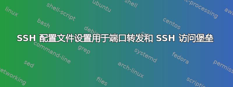 SSH 配置文件设置用于端口转发和 SSH 访问堡垒