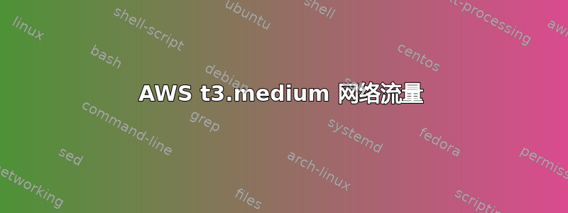 AWS t3.medium 网络流量