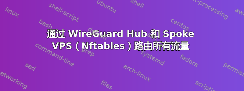 通过 WireGuard Hub 和 Spoke VPS（Nftables）路由所有流量