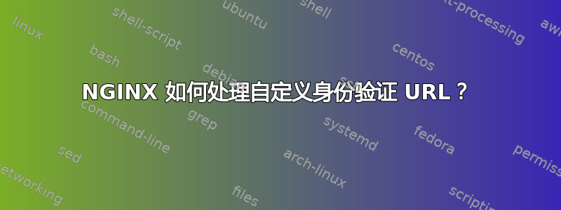 NGINX 如何处理自定义身份验证 URL？