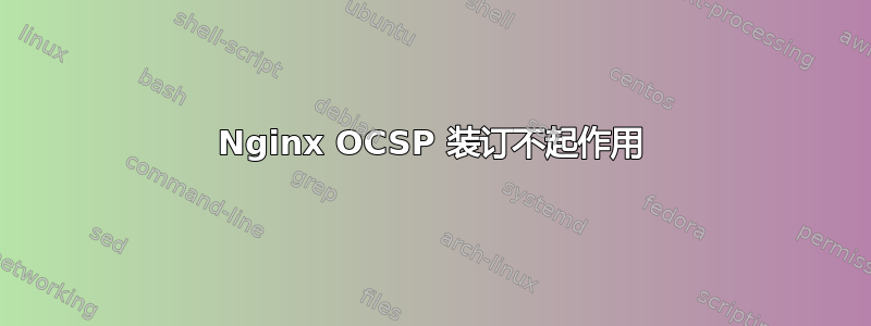 Nginx OCSP 装订不起作用