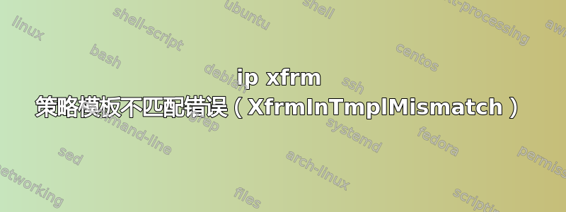 ip xfrm 策略模板不匹配错误（XfrmInTmplMismatch）