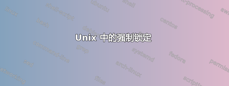 Unix 中的强制锁定