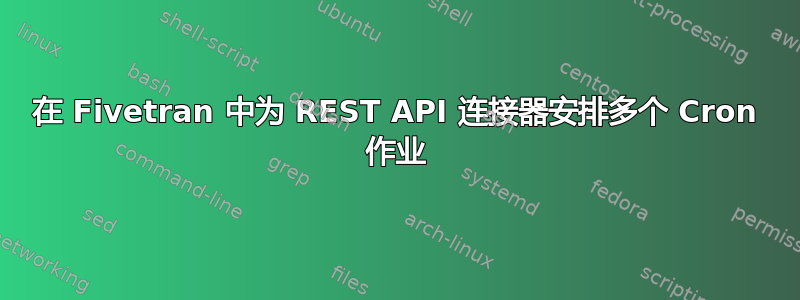 在 Fivetran 中为 REST API 连接器安排多个 Cron 作业