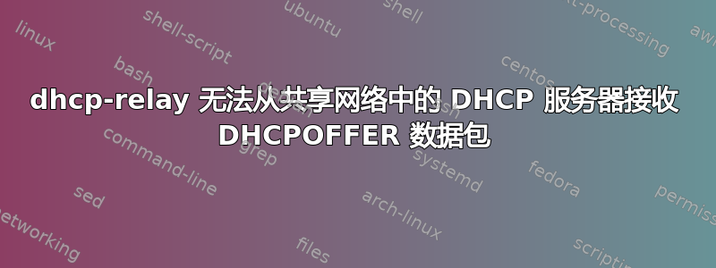 dhcp-relay 无法从共享网络中的 DHCP 服务器接收 DHCPOFFER 数据包