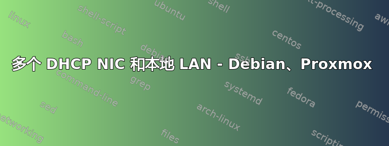 多个 DHCP NIC 和本地 LAN - Debian、Proxmox