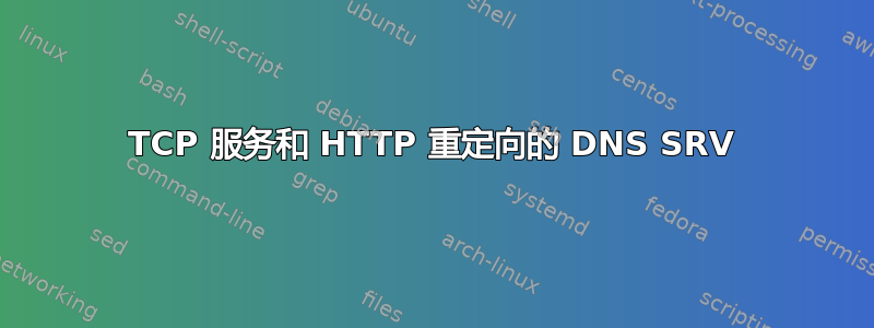 TCP 服务和 HTTP 重定向的 DNS SRV