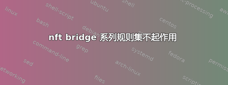 nft bridge 系列规则集不起作用