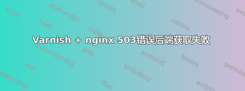 Varnish + nginx 503错误后端获取失败