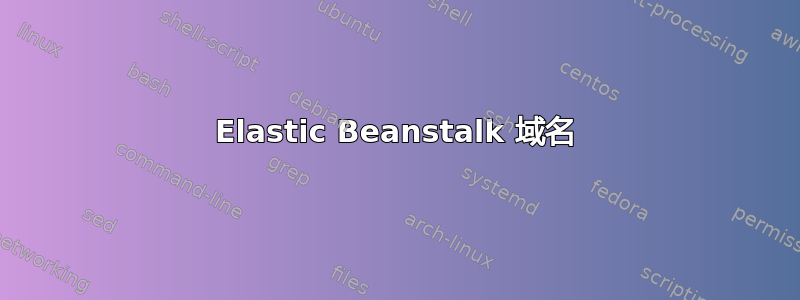 Elastic Beanstalk 域名