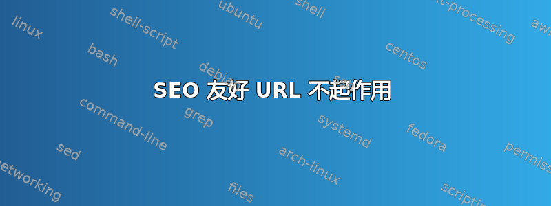 SEO 友好 URL 不起作用