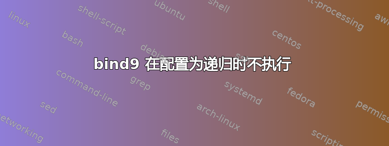 bind9 在配置为递归时不执行