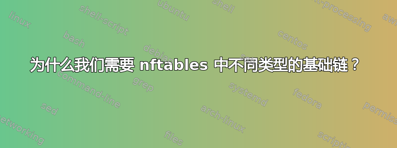 为什么我们需要 nftables 中不同类型的基础链？