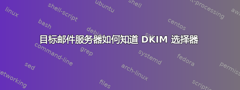 目标邮件服务器如何知道 DKIM 选择器