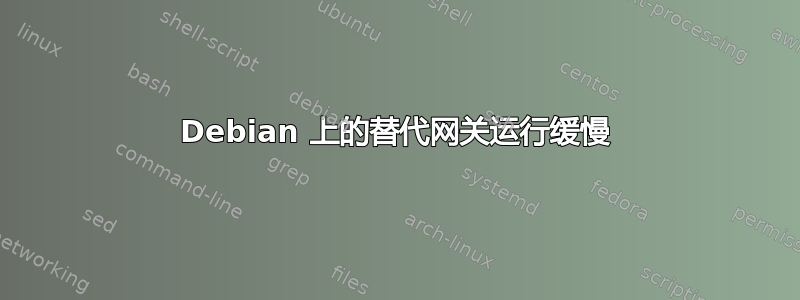 Debian 上的替代网关运行缓慢