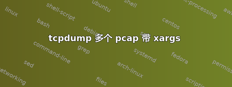 tcpdump 多个 pcap 带 xargs