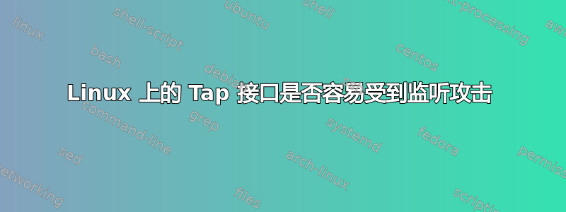 Linux 上的 Tap 接口是否容易受到监听攻击