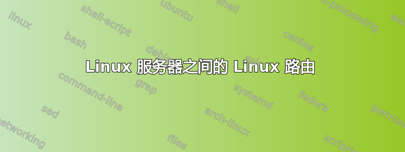 Linux 服务器之间的 Linux 路由