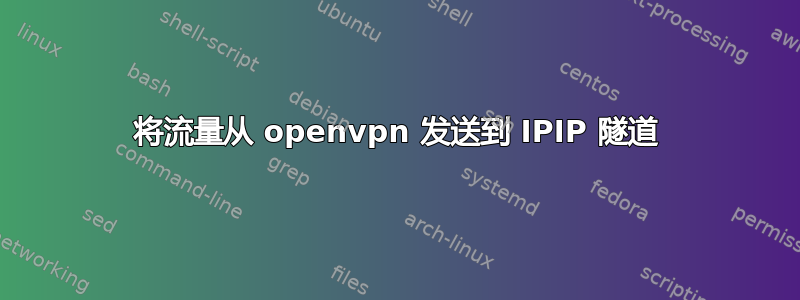 将流量从 openvpn 发送到 IPIP 隧道